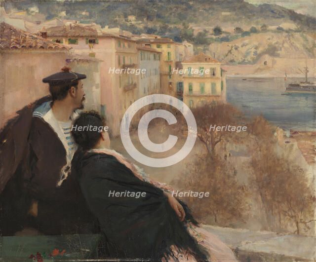Villefranche Harbour, Nice, 1894. Creator: Jules-Alexis Muenier.