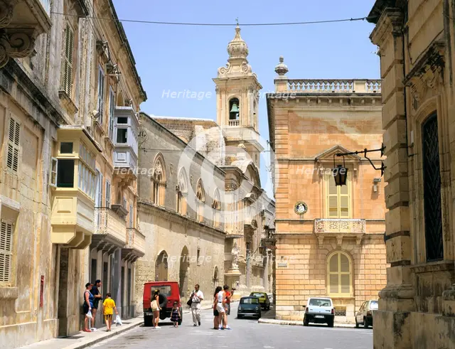 Villegangrios Street, Mdina, Malta. Creator: Peter Thompson.