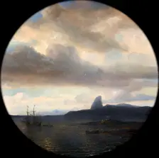 Villegagnon Entering the Bay of Rio de Janeiro on 10 November 1555. Artist: Gudin, Théodore (1802-1880)