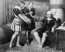 Villejo and Martin rejected by Colombus, (15th century), 1920s