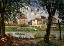 Villeneuve-la-Garenne (Village on the Seine) 1872. Artist: Alfred Sisley
