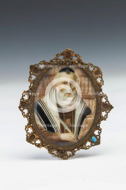 Vilna Gaon, 19th century. Artist: Anonymous  