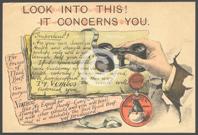 Vimbos Meat extract, 1890s. Artist: Unknown