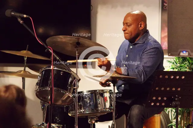 Vince Dunn, Hannah Horton Quartet, East Grinstead Jazz Club, West Suusex, Jan 2025. Creator: Brian O'Connor.