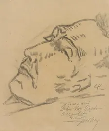 Vincent van Gogh on his deathbed, 1890