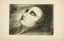 Vincent van Gogh on His Deathbed, 1890. Creator: Paul Gachet
