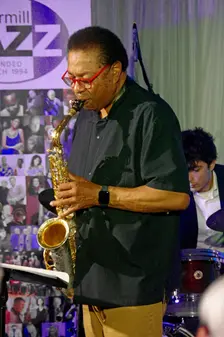 Vincent Herring, Joan Fort Trio plus Vincent Herring, Watermill Jazz Club, Dorking, Surrey, May 2025 Creator: Brian O'Connor