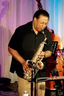 Vincent Herring, Joan Fort Trio plus Vincent Herring, Watermill Jazz Club, Dorking, Surrey, May 2025 Creator: Brian O'Connor