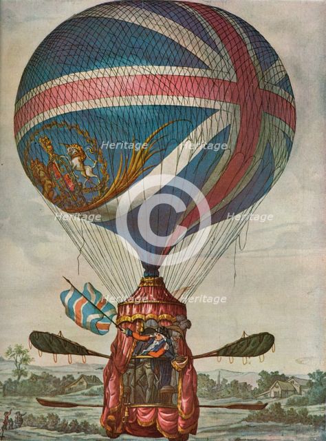 Vincent Lunardi's Second Balloon: 13 May 1785, (1937). Creator: Unknown.