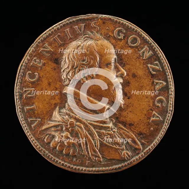 Vincenzo Gonzaga, 1562-1612, 4th Duke of Mantua 1587 [obverse]. Creator: Gasparo Mola.