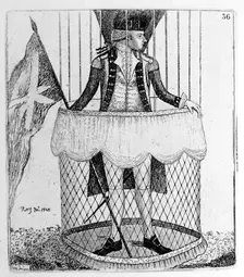 Vincenzo Lunardi, Italian aeronaut, c1785. Artist: John Kay