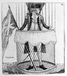 Vincenzo Lunardi, Italian aeronaut, c1785. Artist: John Kay