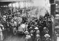 Vincenzo Trucco at the start of the Targa Florio, Sicily, 1908
