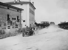 Vincenzo Trucco driving a De Dietrich, in the Coupe Florio, Bologna, Italy, 1908