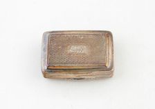 Vinaigrette, Birmingham, c. 1822/23. Creator: John Bettridge