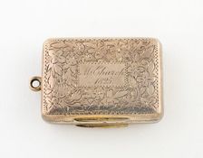 Vinaigrette, Birmingham, c. 1824/25. Creator: Thomas Shaw