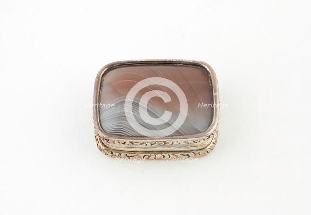 Vinaigrette, Birmingham, c. 1840. Creator: Marked IE.