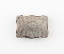 Vinaigrette, Birmingham, c. 1845/55. Creator: Nathaniel Mills