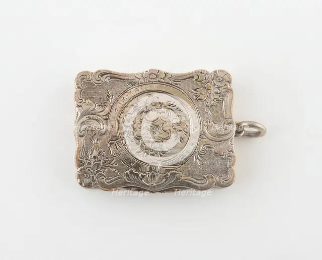 Vinaigrette, Birmingham, c. 1857/58. Creator: Marked A&S.