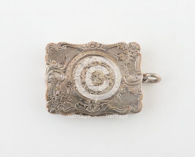 Vinaigrette, Birmingham, c. 1857/58. Creator: Marked A&S.