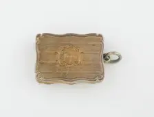 Vinaigrette, Birmingham, c. 1870/71. Creator: Marked RT