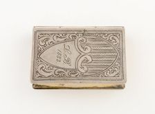 Vinaigrette in the Form of a Book, United States, 1883. Creator: Unknown