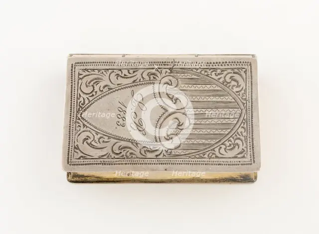 Vinaigrette in the Form of a Book, United States, 1883. Creator: Unknown.