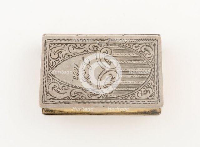 Vinaigrette in the Form of a Book, United States, 1883. Creator: Unknown.