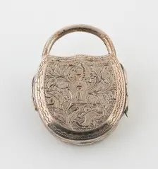 Vinaigrette in the Form of a Padlock, Birmingham, 1818/19. Creator: John Lawrence and Company