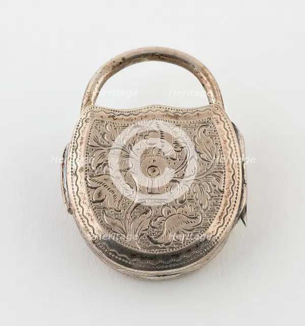 Vinaigrette in the Form of a Padlock, Birmingham, 1818/19. Creator: John Lawrence and Company.