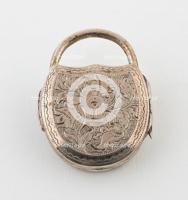 Vinaigrette in the Form of a Padlock, Birmingham, 1818/19. Creator: John Lawrence and Company.