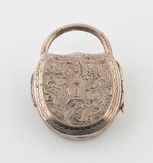 Vinaigrette in the Form of a Padlock, Birmingham, 1818/19. Creator: John Lawrence and Company