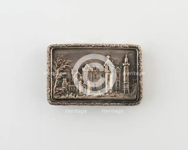 Vinaigrette with View of Abbotsford House, Birmingham, 1835/36. Creator: Taylor and Perry.