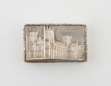 Vinaigrette with View of Eley Cathedral, Birmingham, 1839/40. Creator: Taylor and Perry