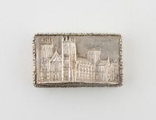 Vinaigrette with View of Eley Cathedral, Birmingham, 1839/40. Creator: Taylor and Perry