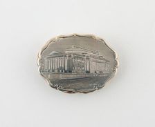 Vinaigrette with View of St. George's Hall, Liverpool, Birmingham, c. 1847. Creator: Marked DP