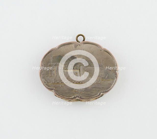 Vinaigrette with View of Scarborough Spa Building, Birmingham, 1847/48. Creator: Marked DP.