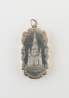 Vinaigrette with View of Sir Walter Scott Memorial, Birmingham, c. 1876/77. Creator: Marked FM