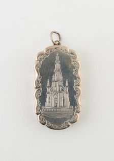 Vinaigrette with View of Sir Walter Scott Memorial, Birmingham, c. 1876/77. Creator: Marked FM