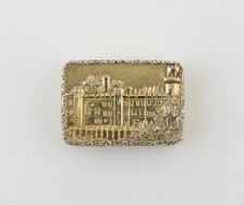 Vinaigrette with View of Warwick Castle, Birmingham, 1846/47. Creator: Nathaniel Mills