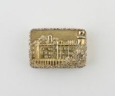 Vinaigrette with View of Warwick Castle, Birmingham, 1846/47. Creator: Nathaniel Mills