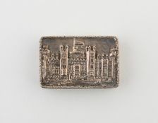 Vinaigrette with View of Windsor Castle, Birmingham, 1837/38. Creator: Nathaniel Mills