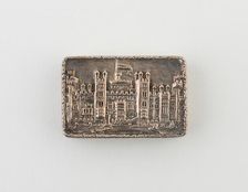 Vinaigrette with View of Windsor Castle, Birmingham, 1837/38. Creator: Nathaniel Mills