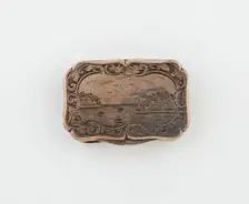Vinaigrette with Harbor Scene, Birmingham, 1846/47. Creator: George Unite