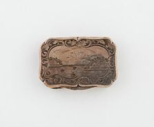 Vinaigrette with Harbor Scene, Birmingham, 1846/47. Creator: George Unite