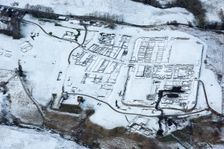 Vindolanda (Chesterholm) Roman fort in the snow, Northumberland, 2018. Creator: Emma Trevarthen