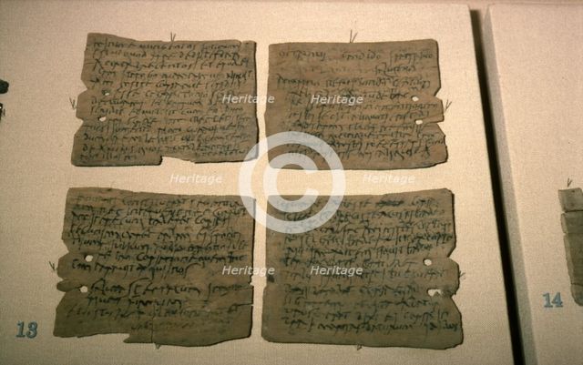 Vindolanda Letters, AD 92-120. Artist: Unknown.