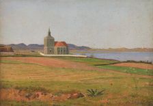 Vinderod Church near Frederiksværk, 1837. Creator: Johan Thomas Lundbye