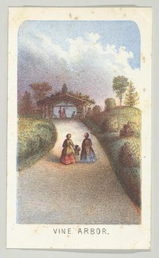 Vine Arbor, from the series, Views in Central Park, New York, Part 3, 1864. Creator: Louis Prang