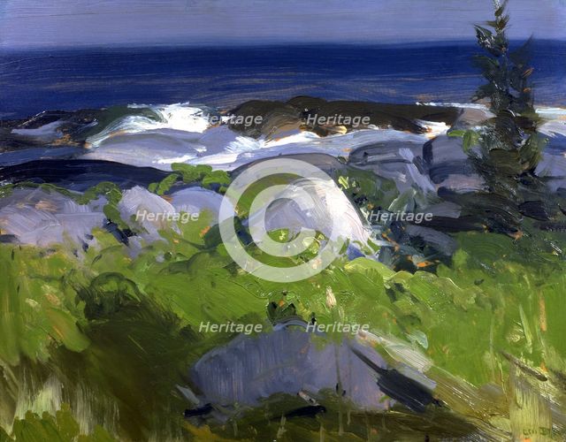 Vine Clad Shore--Monhegan Island, 1913. Creator: George Wesley Bellows.